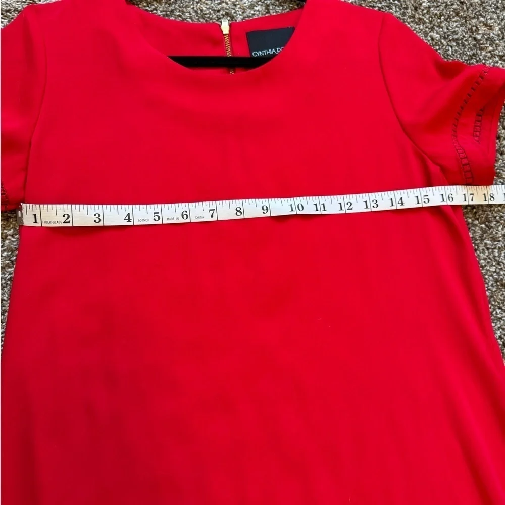 Cynthia Rowley Red Dress Size 4 - Picture 4 of 5